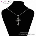 33539 xuping Neueste Design Mode Edelstahl Schmuck schwarz Pistole Farbe elegant Kreuz Anhänger